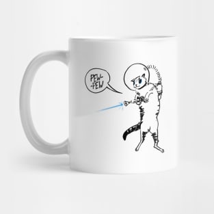 Pew pew laser cat Mug